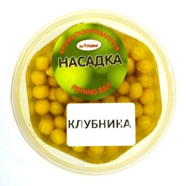 Горох для риболовлі, Art Fishing, банку, 250мл, смак Полуниця